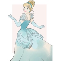 KOMAR Bild Komar Cinderella Beauty", bunt (farbe bild(er): bunt),