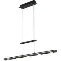 Trio Lacal 7-flg. 100 cm schwarz matt