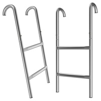 DEUBA Deuba® Trampolinleiter 66 cm 2 Stufen UV-beständig flexibel