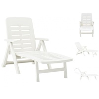 VidaXL Klappliege 189 x 72 x 96 cm weiß