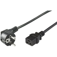 MicroConnect PE0771901 Stromkabel Schwarz 1 m CEE7/7 C19-Koppler (PE0771901)