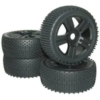 Reely 1:8 Buggy Kompletträder Spike 5-Speichen Schwarz 4 St.