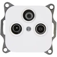 Kopp TV-RF-SAT DONAU Antennensteckdose arktis-weiß