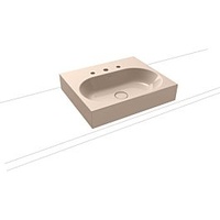 Kaldewei Centro Aufsatzwaschtisch 903506033030 3062, 90x50x12cm, bahamabeige Perl-Effekt, ohne
