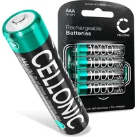 Cellonic 4X Wiederaufladbare AAA Batterien 1.2V 1000mAh - Fernbedienung