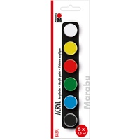 Marabu 6 Marabu Basic Acrylfarben farbsortiert