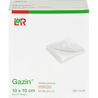 ToRa Pharma GmbH Gazin Mullkomp.10x10 cm steril 8fach