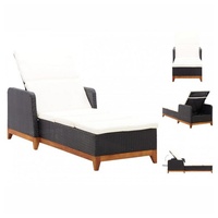 VidaXL Sonnenliege  200 x 70 x 90 cm schwarz