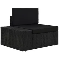 VidaXL Gartensofa schwarz 49500