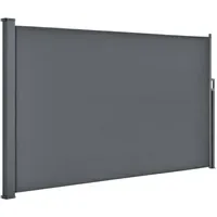 Juskys Seitenmarkise Dubai 160 x 300 cm Grau