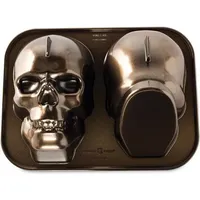 Nordic Ware Totenkopf Backform, Backform, Bronze