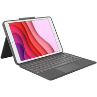 Logitech Tastatur und Schutzhülle für iPad 10.2 grau