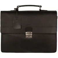Burkely Aktentasche Vintage Dean Briefcase 3-Compartments Black