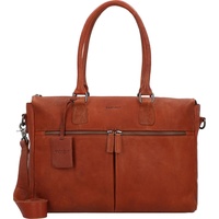 Burkely Antique Avery Schultertasche Leder 37 cm Laptopfach braun