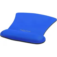 DeLock Mauspad mit Handballenauflage blau