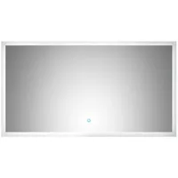 Lomadox Badspiegel LLED-02, LED Spiegel mit Touch Bedienung BxHxT