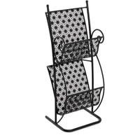 Haku-Möbel HAKU Möbel Zeitungsständer 19594 schwarz Metall, DIN A4