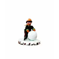 Hubrig Volkskunst GmbH Winterkinder Junge mit Schneekugel 7 cm