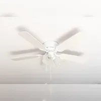 Pepeo Kisa Deluxe Deckenventilator 105 cm weiß mit Licht
