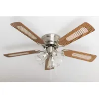 Pepeo Kisa Deluxe BN 105 cm Deckenventilator eiche/walnuss mit
