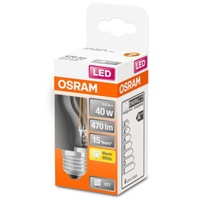 Osram LED Leuchtmittel Star Classic P40 4W klar-warmweiß Birnenform,