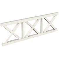 SKANHOLZ SKAN HOLZ Brüstung Andreaskreuz 270 x 84 cm,