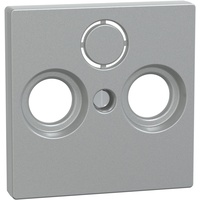 Merten Zentralplatte für Antennensteckdose, aluminium 297560