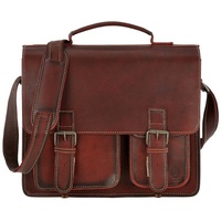 GREENBURRY Aktentasche Leder 39 cm rot