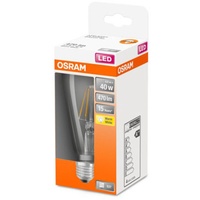 Osram LED Leuchtmittel Star 40 klar-warmweiß Edisonform, E 27