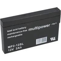 Multipower Blei-Akku MP2-12SL Pb 12V / 2,0Ah