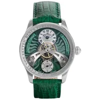 Carl von Zeyten Herren Uhr CVZ0043GR Freudenstadt Automatik Leder