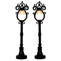 Lemax - Parisian Street Lamp - Set of 2