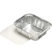 Papstar 25 PAPSTAR Aluschalen mit Deckel 500 ml