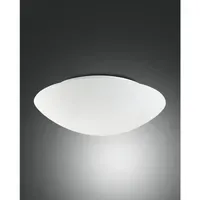 Fabas Luce Pandora 2 E27 rund weiß Glas