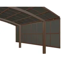 Ximax Seitenwand für Portoforte und Linea 491,2 cm-149,5 cm-mattbraun
