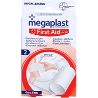 Axisis Elastische Binde 6 cmx4 m mit Klemme megaplast