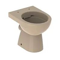 Geberit Renova Stand-WC Tiefspüler, Abgang horizontal, teilgeschlossene Form, Rimfree