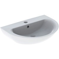 Geberit Renova Waschtisch 70cm, Hahnloch mittig, mit Überlauf, weiß/KeraTect