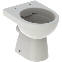 Geberit Renova Stand-WC Tiefspüler, Abg. teilgeschl. Form, Rimfree pergamon