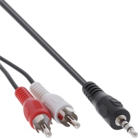 InLine Audiokabel 2x Cinch-Stecker - 3,5mm Klinken-Stecker 2,0m (89939)