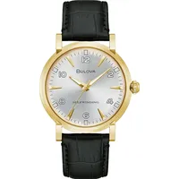 BULOVA Clipper Automatik Herrenuhr 39mm 3ATM, - Schwarz