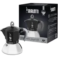 Bialetti Moka Induction 2 Tassen schwarz/silber