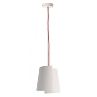 Deko-Light Pendelleuchte Twister I 342144 LED, Halogen E14 Weiß