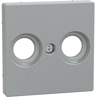 Merten Zentralplatte für Antennensteckdosen aluminium MEG4122-0460