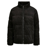 URBAN CLASSICS Boxy Corduroy Puffer Jacke Black XL