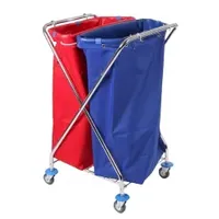 FloorStar Abfalleimer 120 l Verchromt