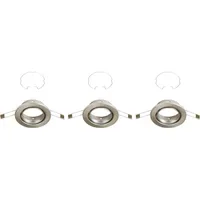 Briloner Einbaustrahler 3er Set GU10 Nickel Matt Ø 8,6