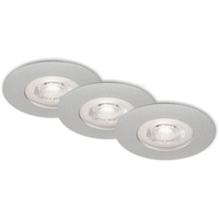 Briloner Kulana 3er Set Einbauleuchte dimmbar Chrom-Matt