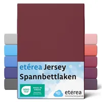 Etérea Comfort Jersey Spannbettlaken Bordeaux, 60x120 cm - 70x140