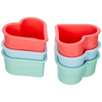 LURCH 83019 FlexiForm Muffin-Herzen 6er Set Pastel Mix /